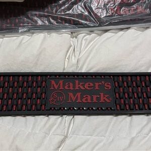 Set of Two Maker’s Mark Bar Mat Drink Rail Mat New in Package Never Used
